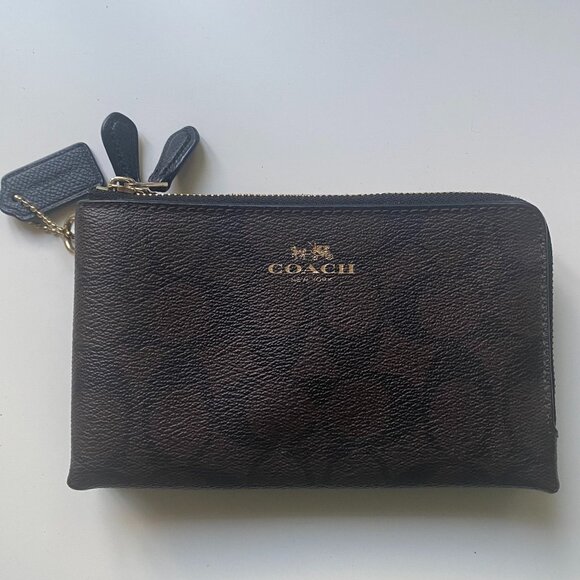 Coach Double Zippered Pouch - Picture 1 of 6